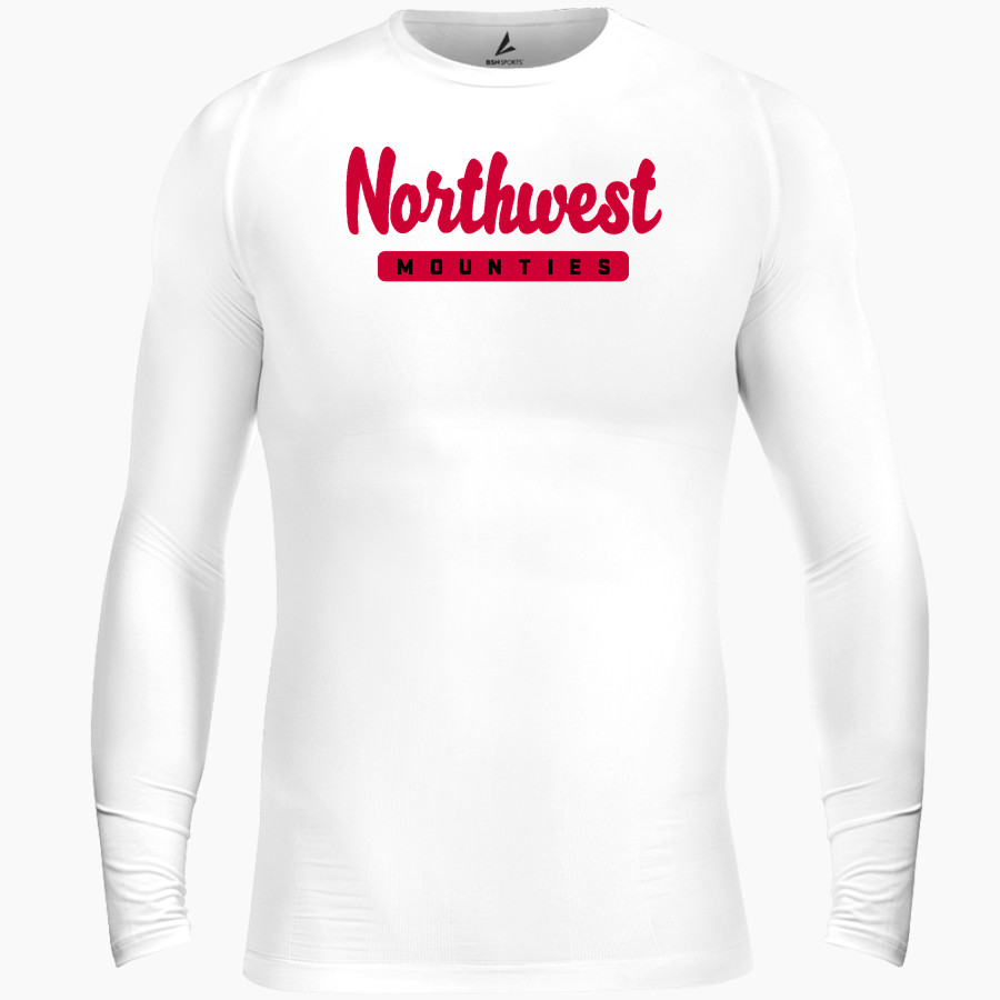 Northwest Mounties BSN SPORTS Men's Long Sleeve Compression Top
