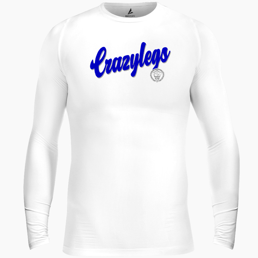 GINN ACADEMY CRAZYLEGS <span class="pdp-name-mascot">GINN CRAZYLEGS</span> BSN SPORTS Men's Long Sleeve Compression Top