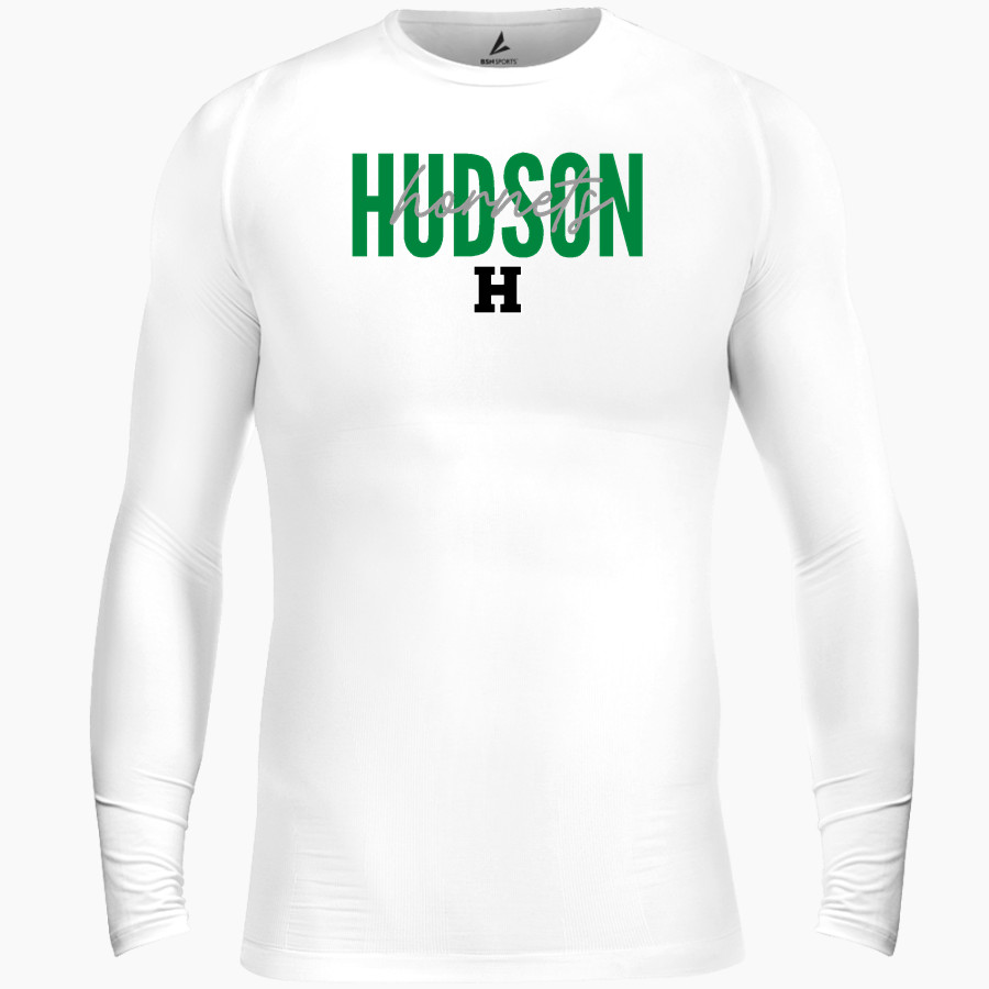 Hudson Hornets BSN SPORTS Men's Long Sleeve Compression Top