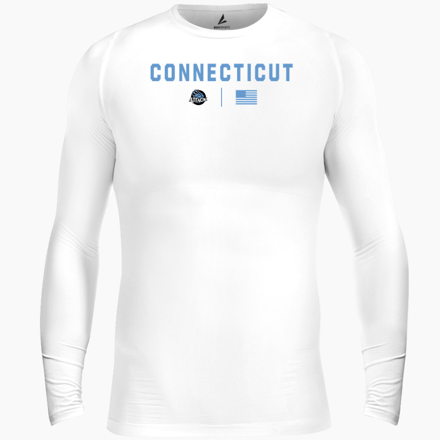 Connecticut Attack <span class="pdp-name-mascot">Attack Lightning</span> BSN SPORTS Men's Long Sleeve Compression Top