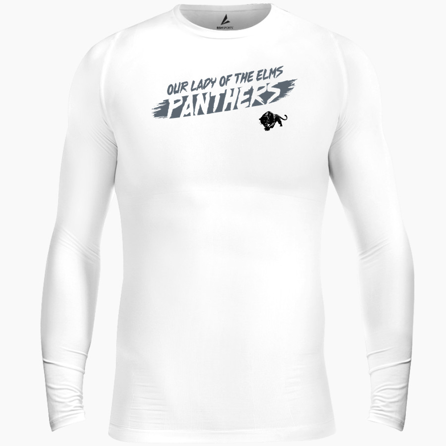 Our Lady Of The Elms Panthers <span class="pdp-name-mascot">Our Lady Of The Elms Panthers</span> BSN SPORTS Men's Long Sleeve Compression Top