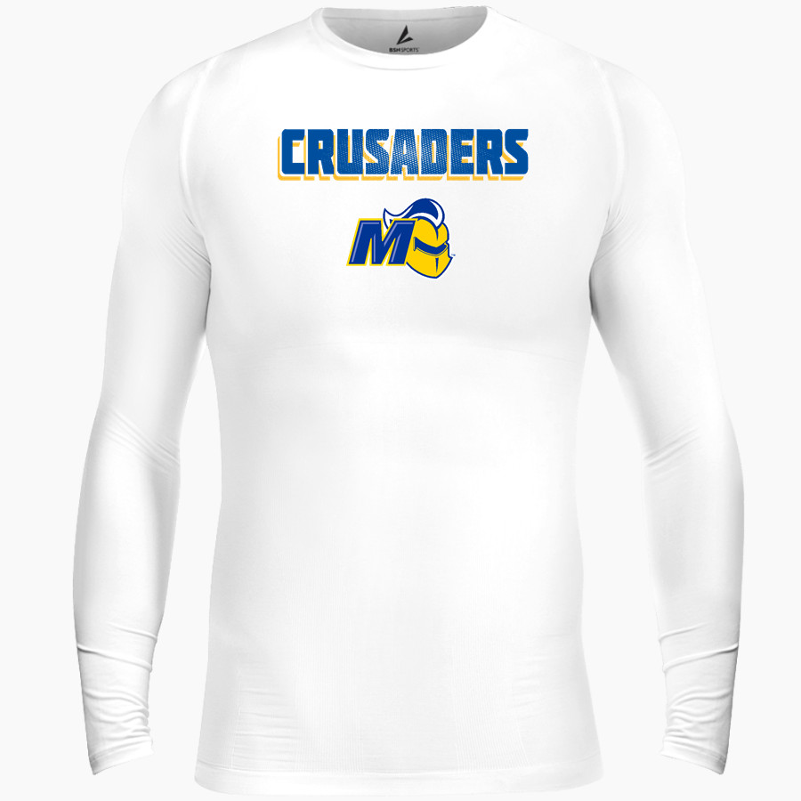 Madonna Crusaders BSN SPORTS Men's Long Sleeve Compression Top