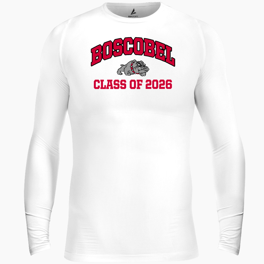 Boscobel Bulldogs <span class="pdp-name-mascot">Boscobel Bulldogs</span> BSN SPORTS Men's Long Sleeve Compression Top