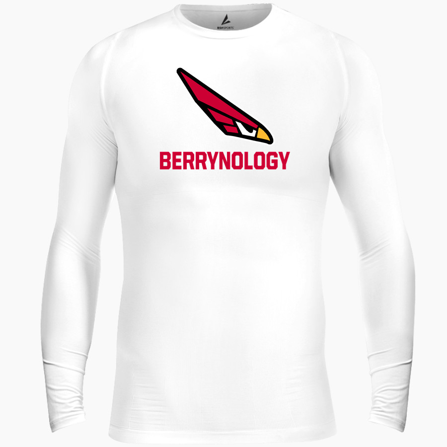 BERRY ACADEMY OF TECHNOLOGY CARDINALS BSN SPORTS Men's Long Sleeve Compression Top