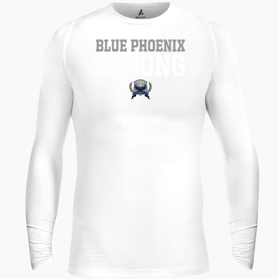 STEM Innovation Academy of the Oranges we rise together <span class="pdp-name-mascot">STEM Phoenix</span> BSN SPORTS Men's Long Sleeve Compression Top
