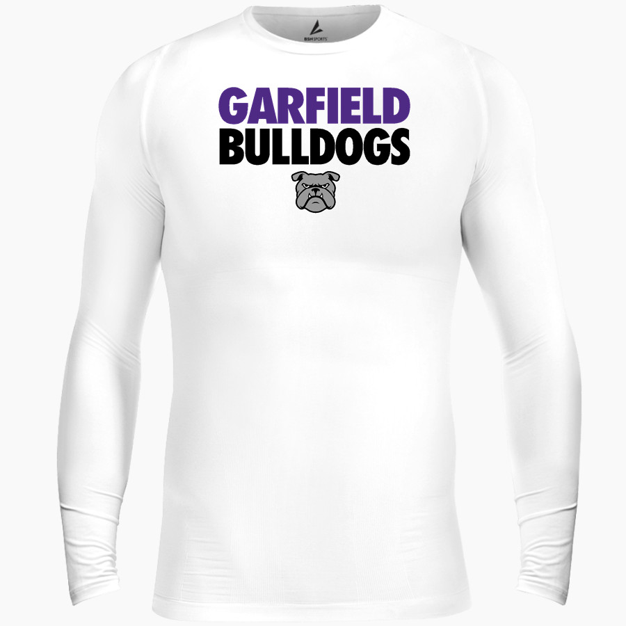 Garfield Bulldogs BSN SPORTS Men's Long Sleeve Compression Top