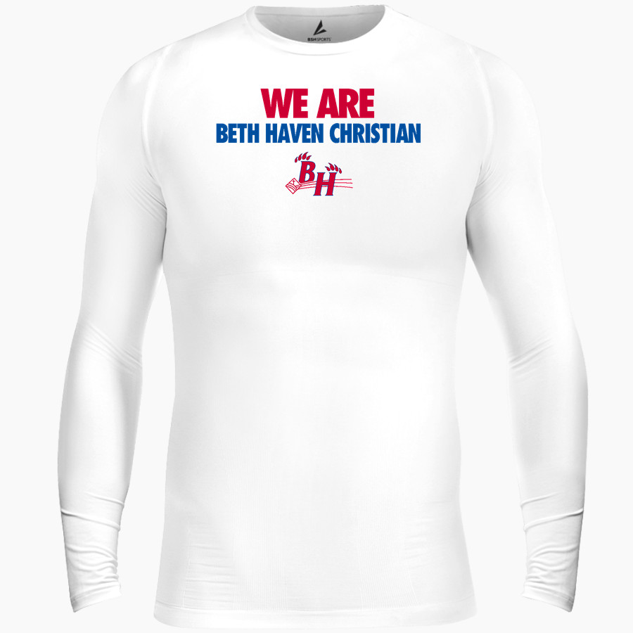 BETH HAVEN CHRISTIAN School Online Apparel Store BSN SPORTS Men's Long Sleeve Compression Top