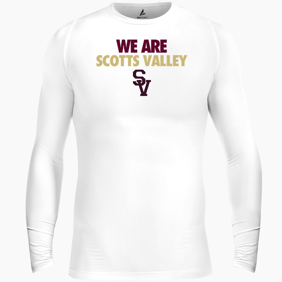 Scotts Valley Falcons BSN SPORTS Men's Long Sleeve Compression Top