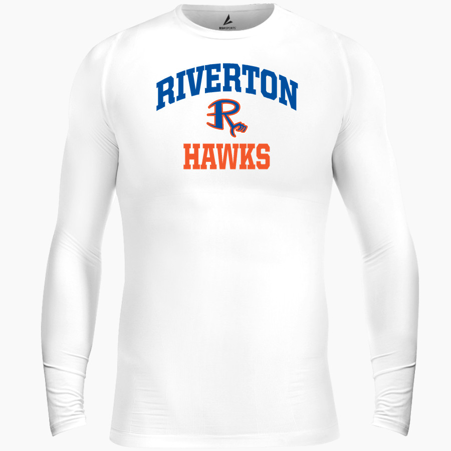 Riverton Hawks BSN SPORTS Men's Long Sleeve Compression Top