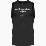 North Crawford Trojans BSN SPORTS Men's Sleeveless Compression Top Front Thumbnail