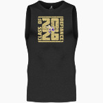 Defiance College Yellow Jackets BSN SPORTS Men's Sleeveless Compression Top Front Thumbnail