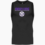 Shell Bank Brigade BSN SPORTS Men's Sleeveless Compression Top Front Thumbnail