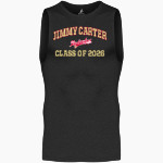 JIMMY CARTER EARLY COLLEGE HIGH SCHOOL Red Wolf <span class="pdp-name-mascot">Jimmy Carter Red Wolf</span> BSN SPORTS Men's Sleeveless Compression Top Front Thumbnail