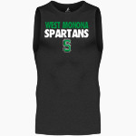 WEST MONONA HIGH SCHOOL SPARTANS BSN SPORTS Men's Sleeveless Compression Top Front Thumbnail