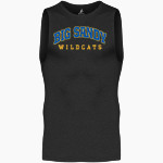 BIG SANDY HIGH SCHOOL WILDCATS <span class="pdp-name-mascot">BIG SANDY WILDCATS</span> BSN SPORTS Men's Sleeveless Compression Top Front Thumbnail