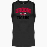 GROOM HIGH SCHOOL TIGERS <span class="pdp-name-mascot">GROOM TIGERS</span> BSN SPORTS Men's Sleeveless Compression Top Front Thumbnail