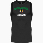 SEMINOLE COUNTY HIGH SCHOOL INDIANS BSN SPORTS Men's Sleeveless Compression Top Front Thumbnail