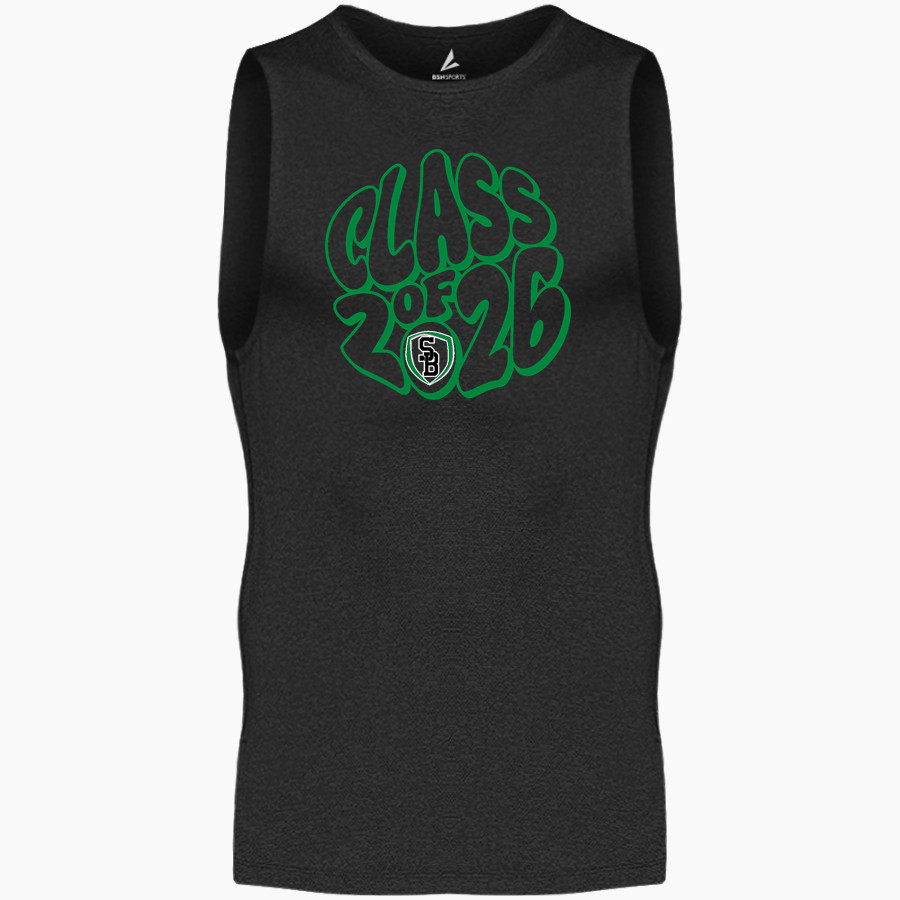 ST BERNARD'S ACADEMY CRUSADERS <span class="pdp-name-mascot">ST BERNARD'S CATHOLIC CRUSADERS</span> BSN SPORTS Men's Sleeveless Compression Top