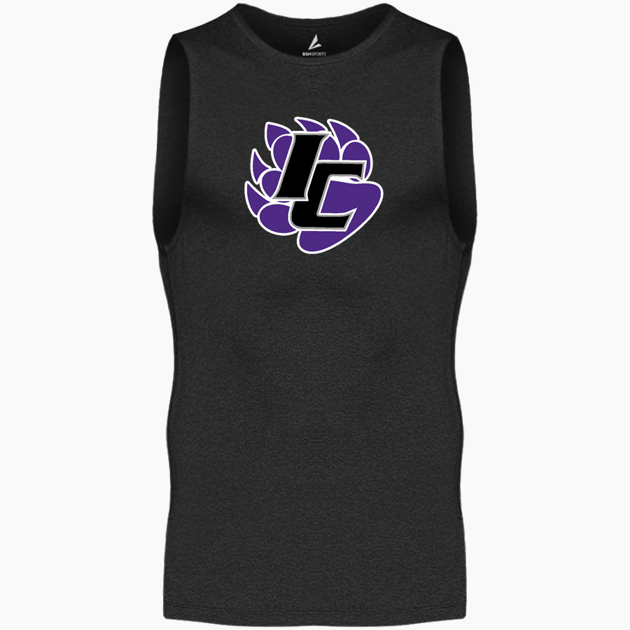 Indian Creek Panthers BSN SPORTS Men's Sleeveless Compression Top
