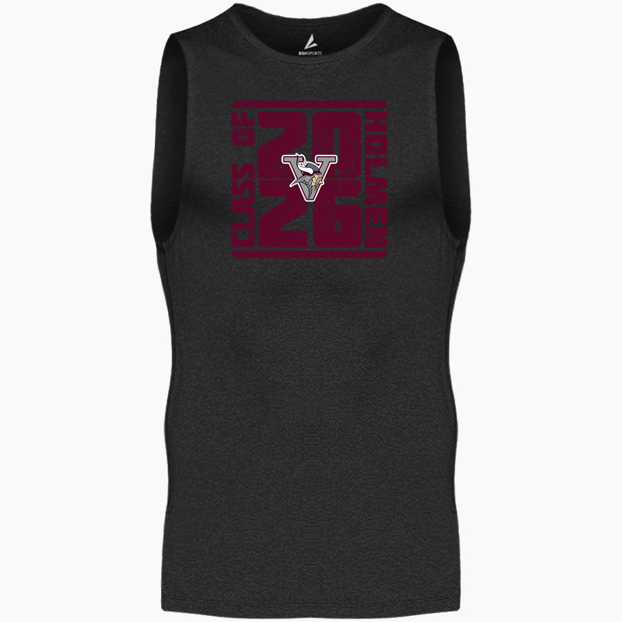 HOLMEN HIGH SCHOOL VIKINGS BSN SPORTS Men's Sleeveless Compression Top