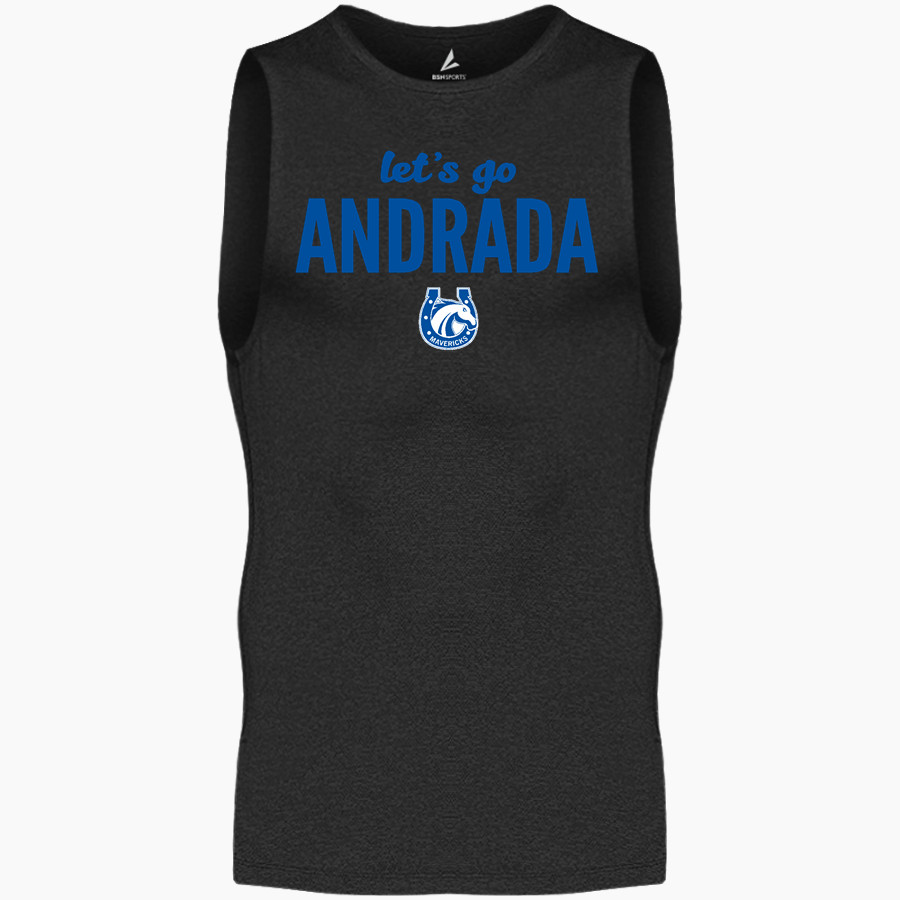 Andrada Mavericks Online Store BSN SPORTS Men's Sleeveless Compression Top