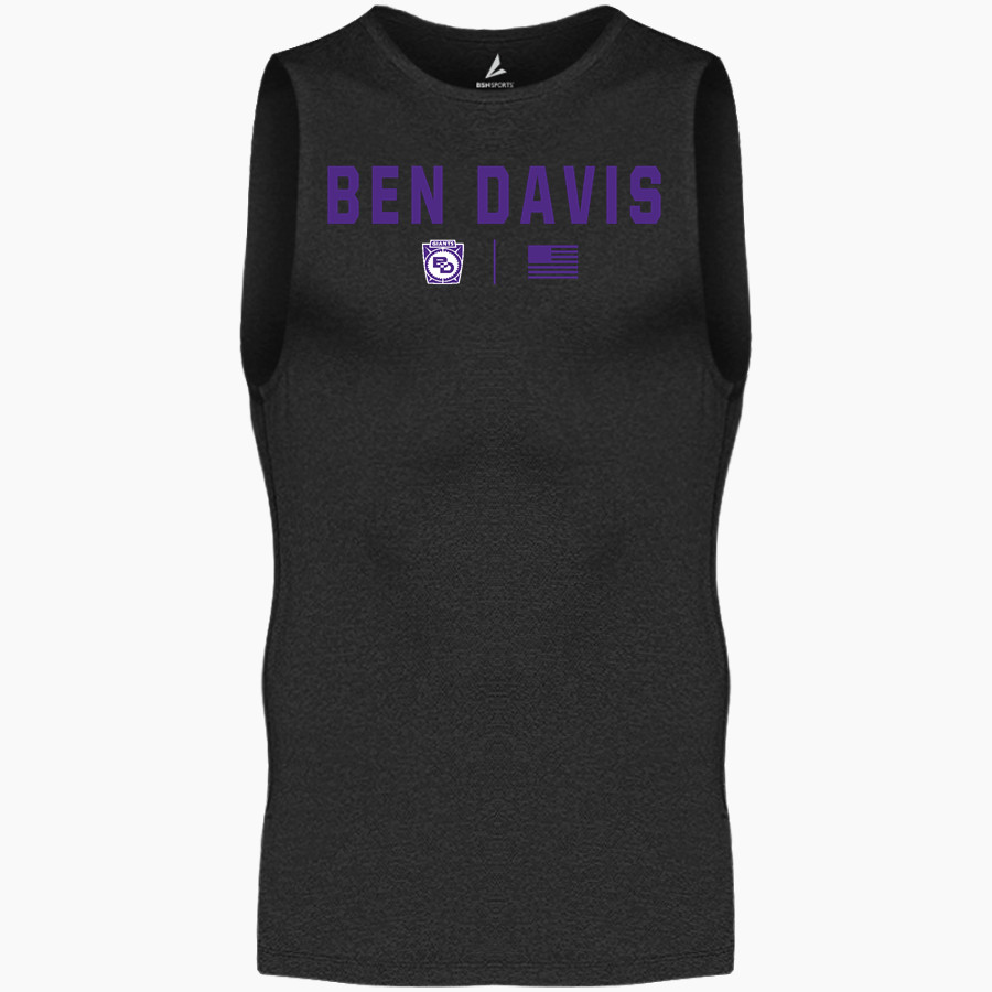 Ben Davis Giants BSN SPORTS Men's Sleeveless Compression Top