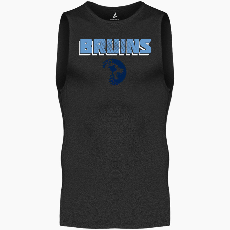 BARTLESVILLE HIGH SCHOOL BRUINS <span class="pdp-name-mascot">BARTLESVILLE BRUINS</span> BSN SPORTS Men's Sleeveless Compression Top