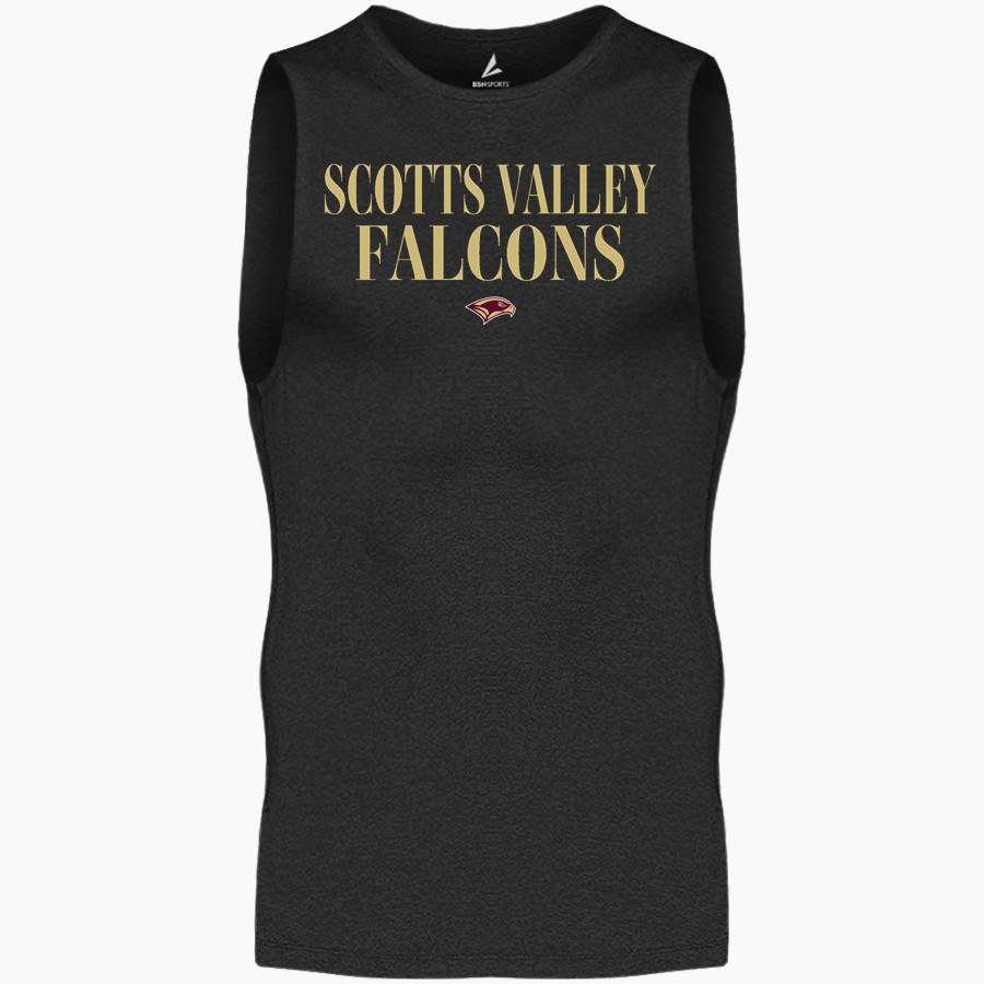 Scotts Valley Falcons BSN SPORTS Men's Sleeveless Compression Top