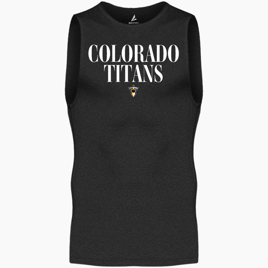 Colorado Titans The Official Online Store BSN SPORTS Men's Sleeveless Compression Top
