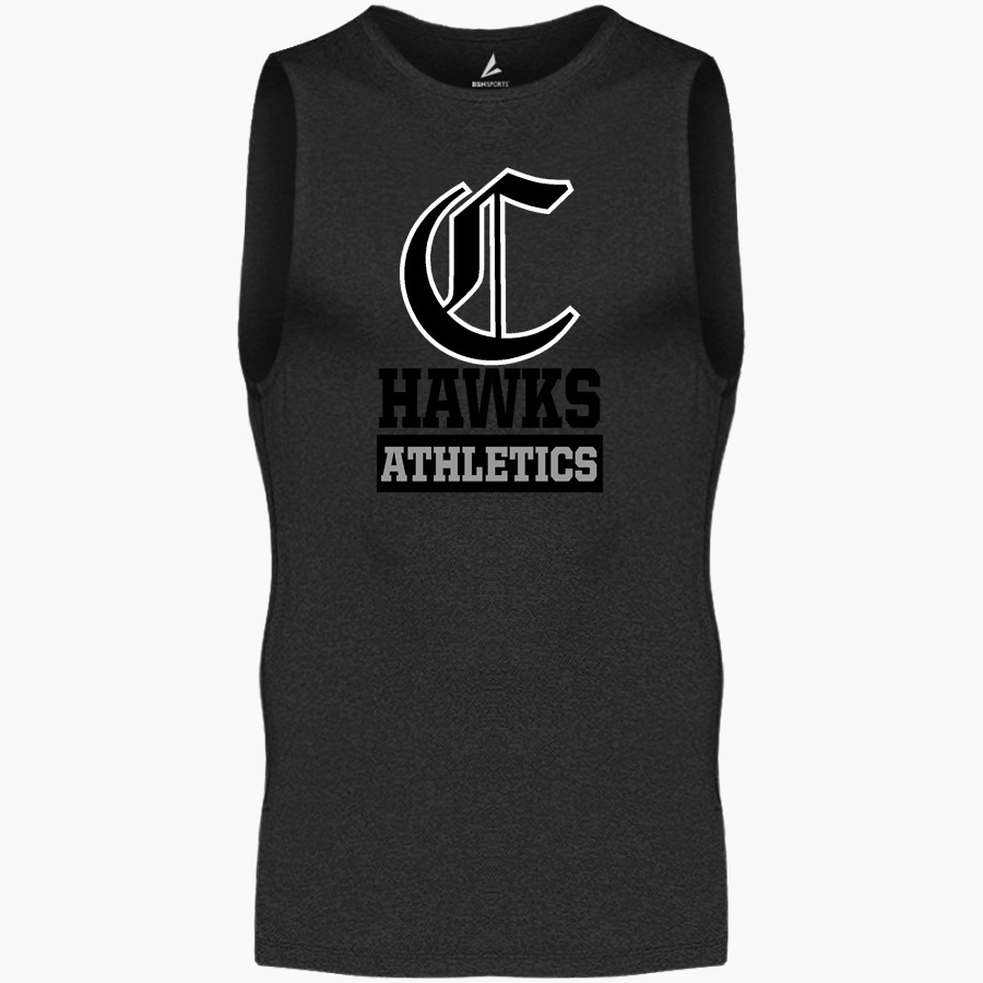 CISTERCIAN PREPARATORY SCHOOL HAWKS <span class="pdp-name-mascot">CISTERCIAN HAWKS</span> BSN SPORTS Men's Sleeveless Compression Top