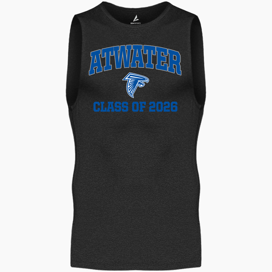ATWATER HIGH SCHOOL FALCONS BSN SPORTS Men's Sleeveless Compression Top