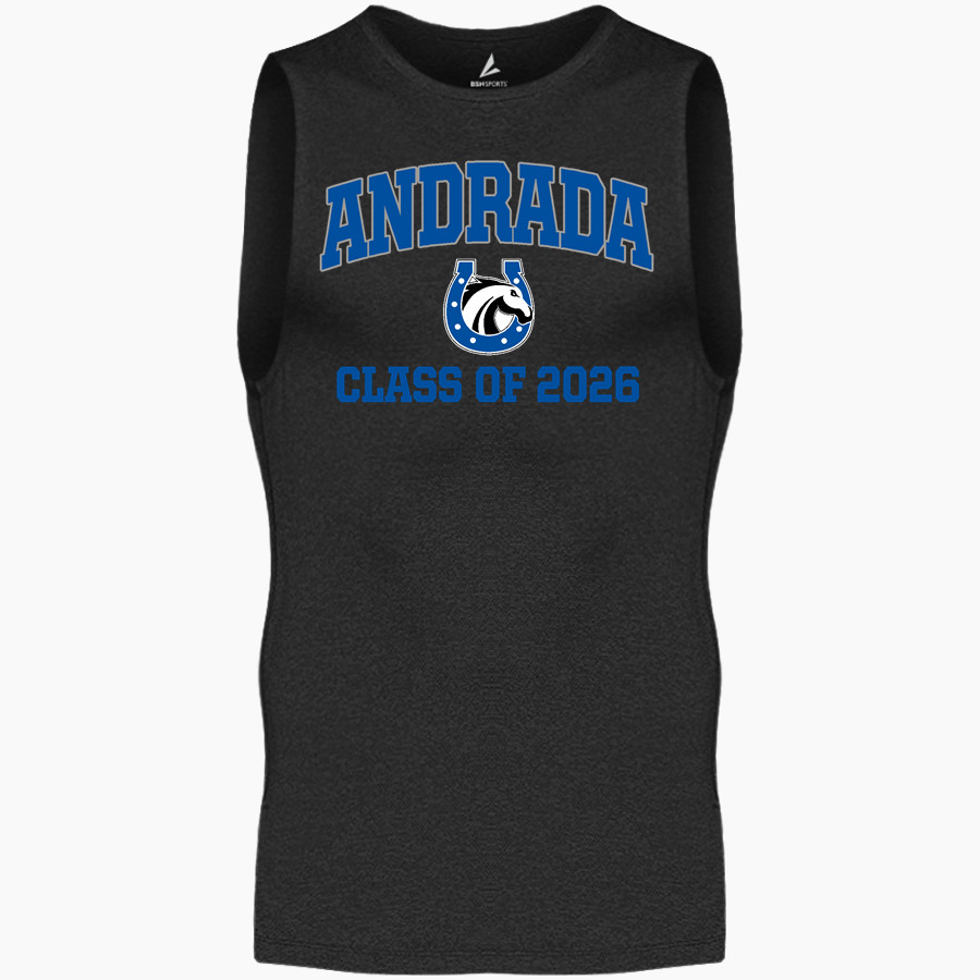 Andrada Mavericks Online Store <span class="pdp-name-mascot">Andrada Mavericks</span> BSN SPORTS Men's Sleeveless Compression Top