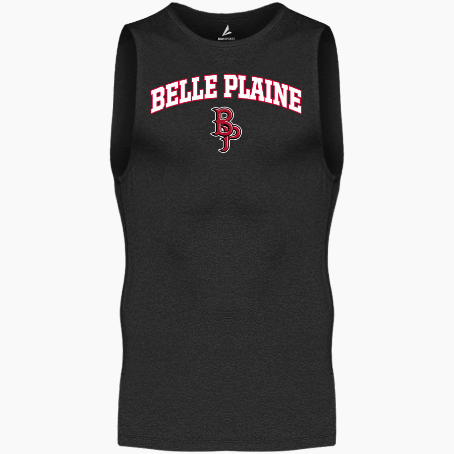 Belle Plaine Tigers BSN SPORTS Men's Sleeveless Compression Top