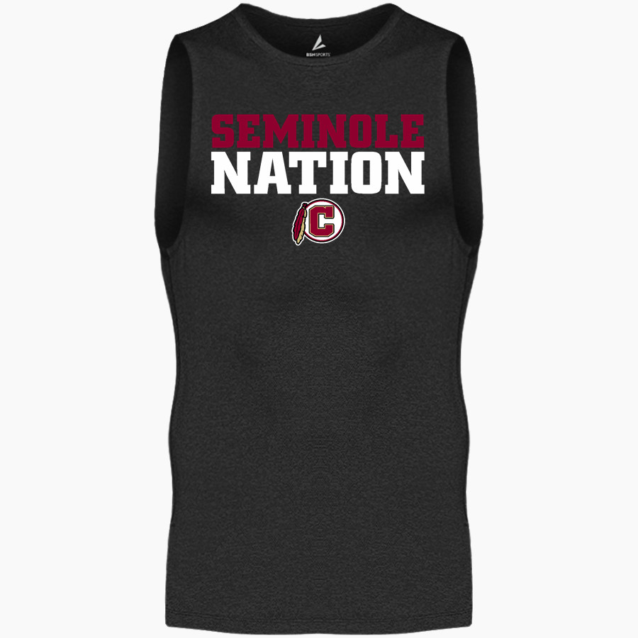 Creekside Seminoles BSN SPORTS Men's Sleeveless Compression Top