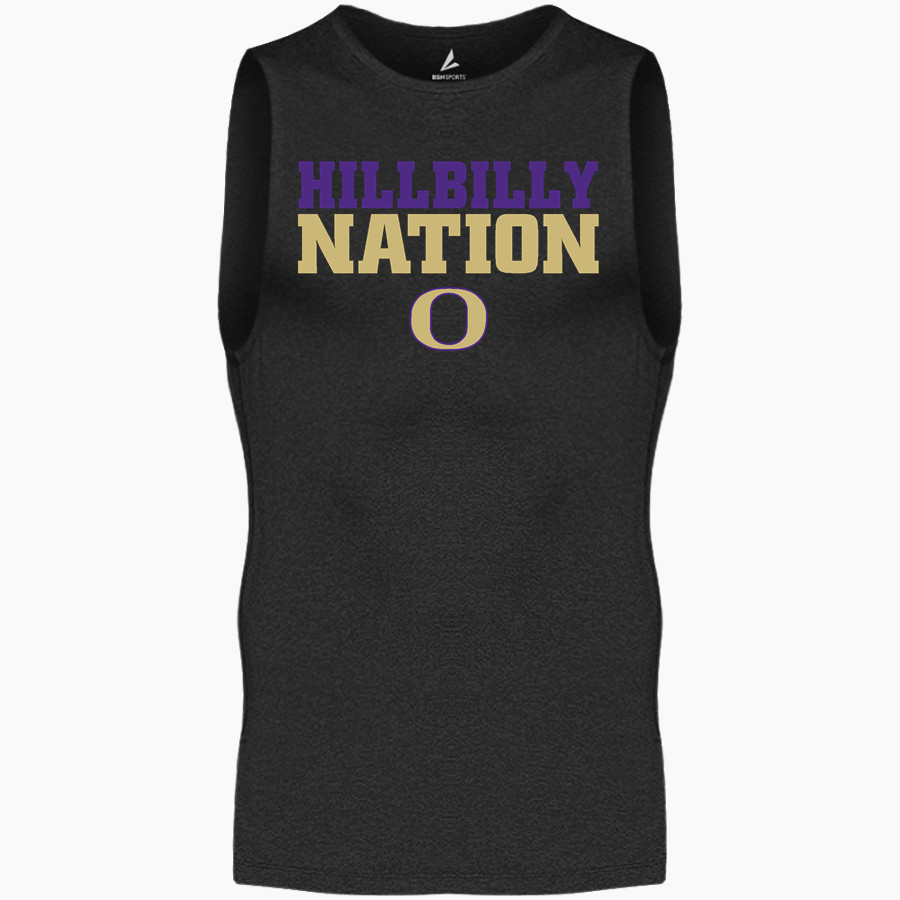 OZARK HIGH SCHOOL HILLBILLIES <span class="pdp-name-mascot">OZARK HILLBILLIES</span> BSN SPORTS Men's Sleeveless Compression Top