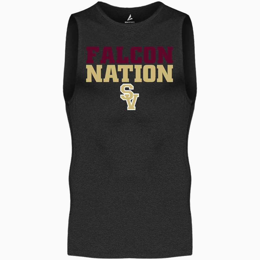Scotts Valley Falcons BSN SPORTS Men's Sleeveless Compression Top