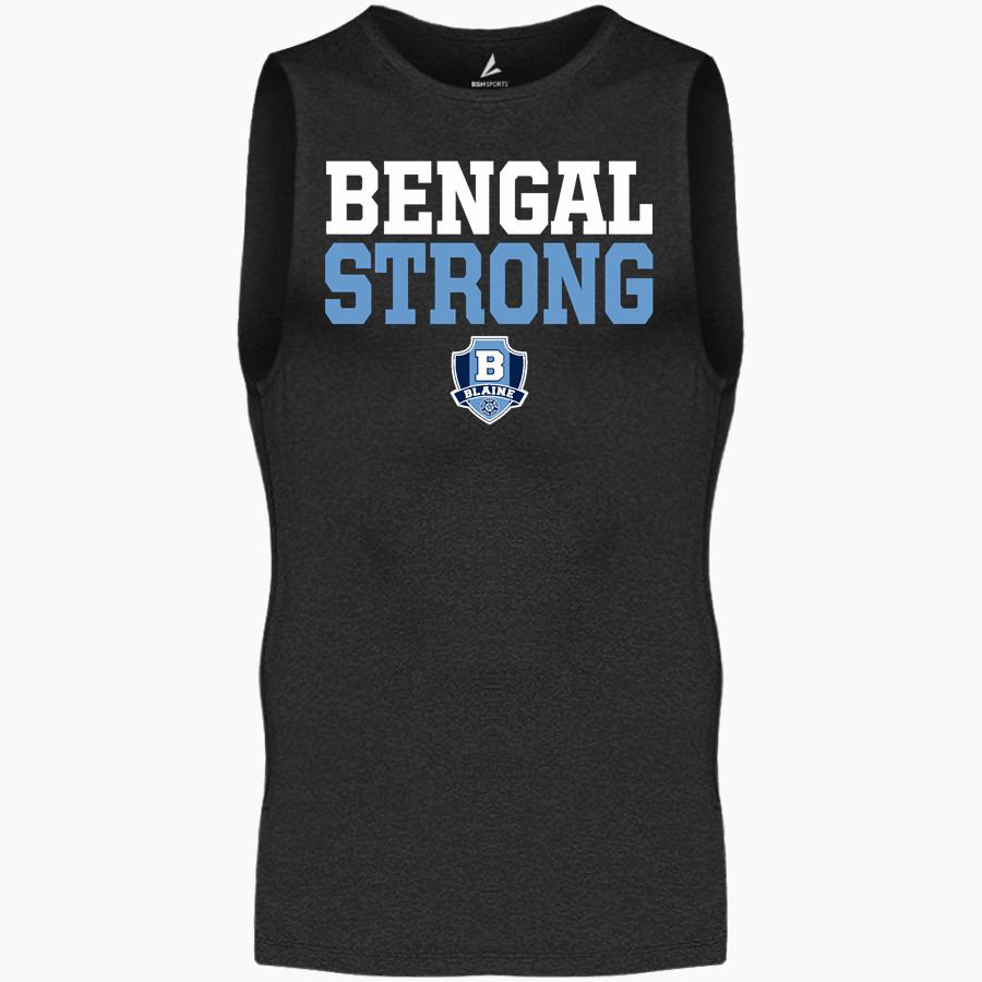 Blaine Bengals <span class="pdp-name-mascot">Blaine Bengals</span> BSN SPORTS Men's Sleeveless Compression Top
