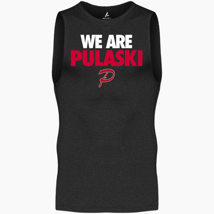 Pulaski Red Raiders BSN SPORTS Men's Sleeveless Compression Top