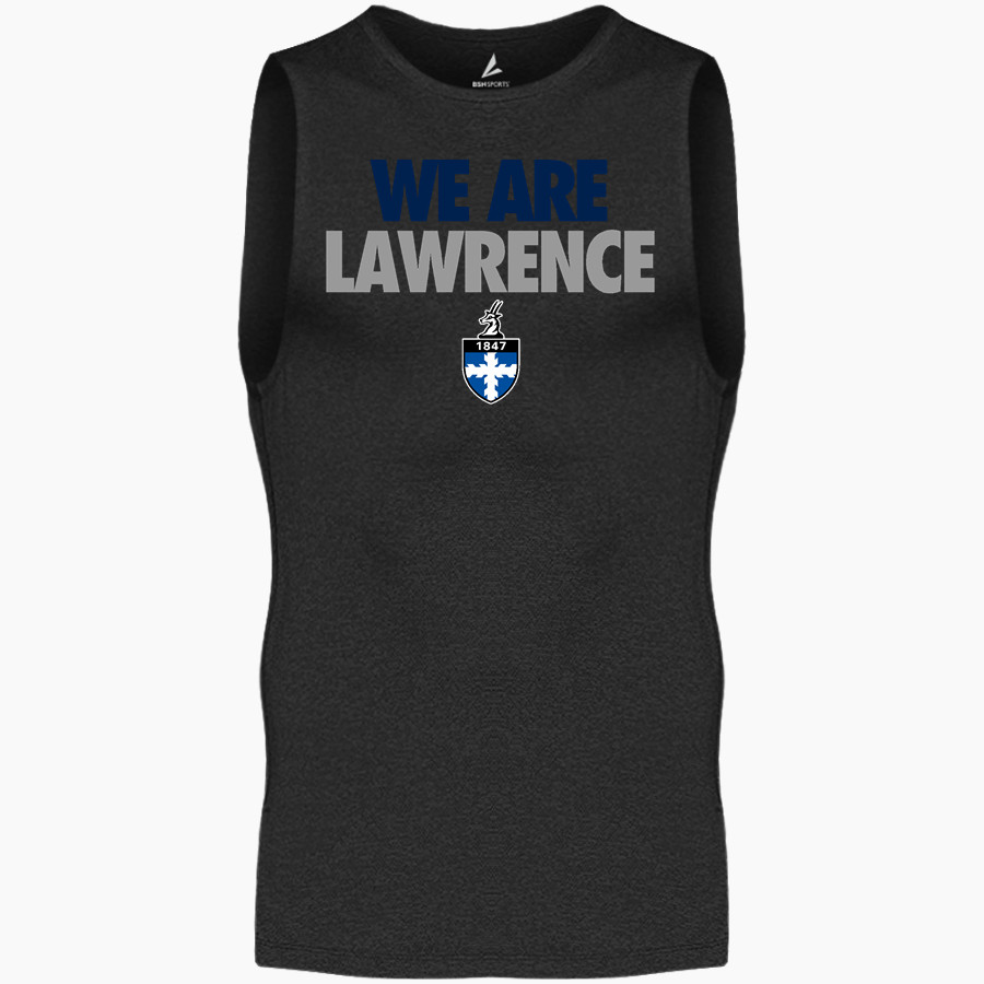 Lawrence University Vikings Online Store BSN SPORTS Men's Sleeveless Compression Top