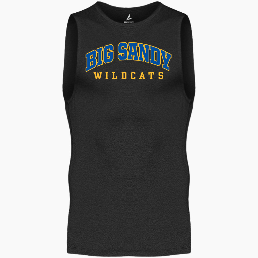 BIG SANDY HIGH SCHOOL WILDCATS <span class="pdp-name-mascot">BIG SANDY WILDCATS</span> BSN SPORTS Men's Sleeveless Compression Top