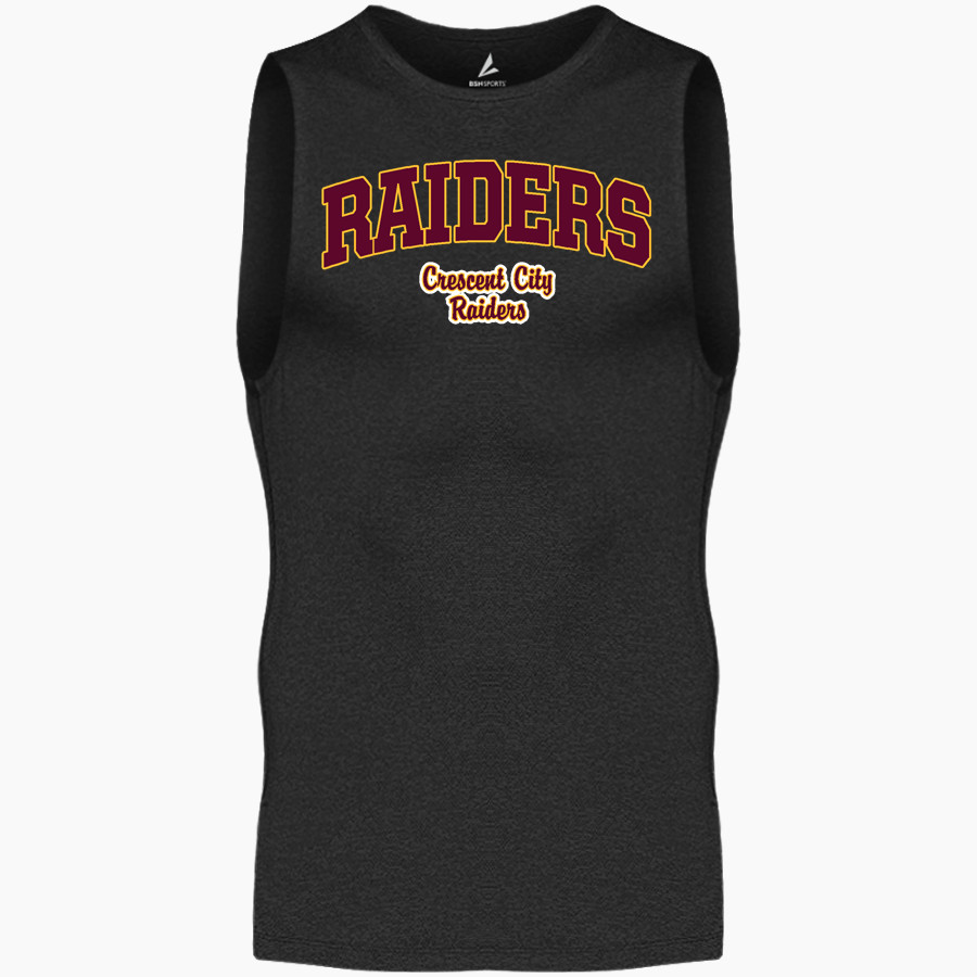 CRESCENT CITY SENIOR HIGH SCHOOL RAIDERS <span class="pdp-name-mascot">CRESCENT CITY RAIDERS</span> BSN SPORTS Men's Sleeveless Compression Top