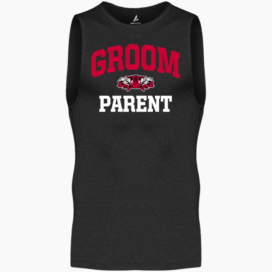 GROOM HIGH SCHOOL TIGERS BSN SPORTS Men's Sleeveless Compression Top