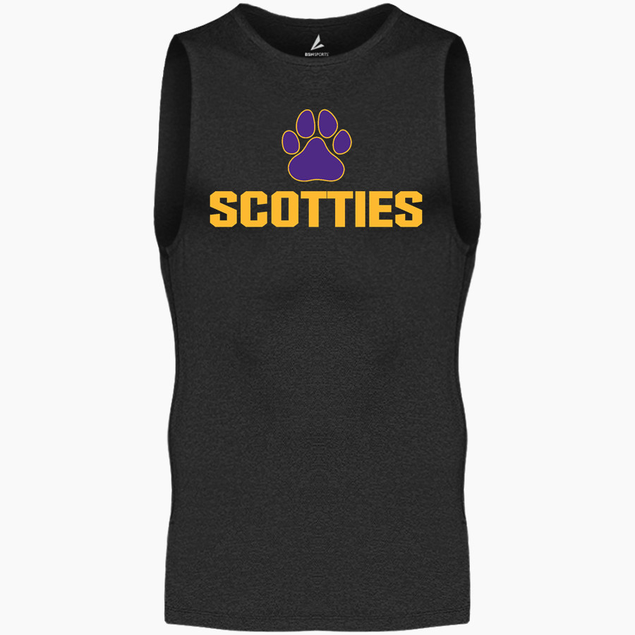 Ballston Spa Scotties The Official Online Store BSN SPORTS Men's Sleeveless Compression Top