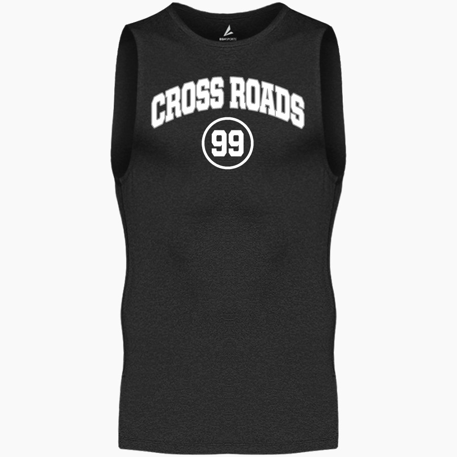 CROSS ROADS HIGH SCHOOL BOBCATS <span class="pdp-name-mascot">CROSS ROADS BOBCATS</span> BSN SPORTS Men's Sleeveless Compression Top