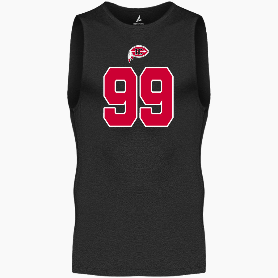 IRWIN COUNTY HIGH SCHOOL INDIANS BSN SPORTS Men's Sleeveless Compression Top