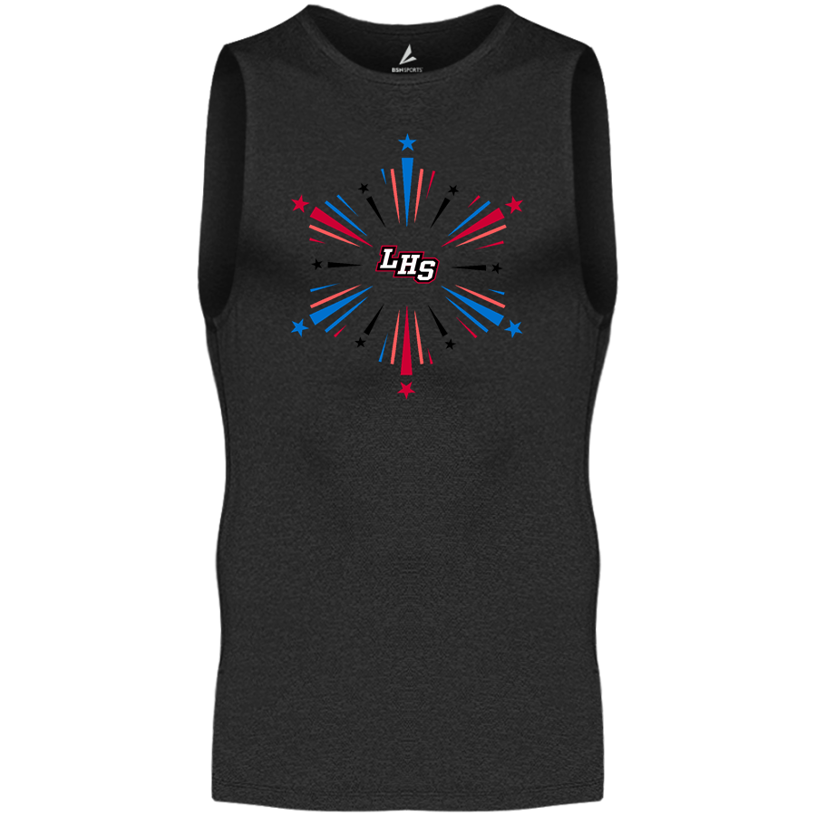 Lockwood Lions <span class="pdp-name-mascot">Lockwood Lions</span> BSN SPORTS Men's Sleeveless Compression Top