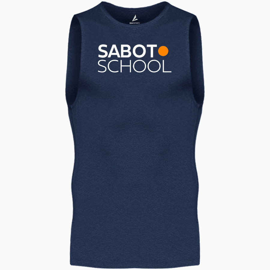 Sabot School Sabot School <span class="pdp-name-mascot">STONY POINT SCHOOL</span> BSN SPORTS Men's Sleeveless Compression Top