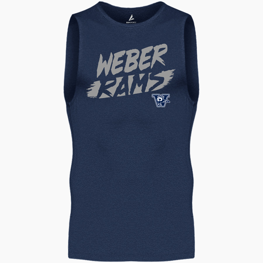 Weber Rams BSN SPORTS Men's Sleeveless Compression Top