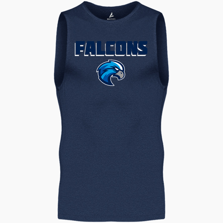 Salem Falcons <span class="pdp-name-mascot">Salem School District Falcons</span> BSN SPORTS Men's Sleeveless Compression Top