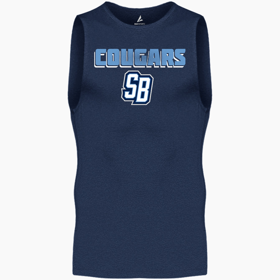 South Brunswick Cougars <span class="pdp-name-mascot">South Brunswick Cougars</span> BSN SPORTS Men's Sleeveless Compression Top